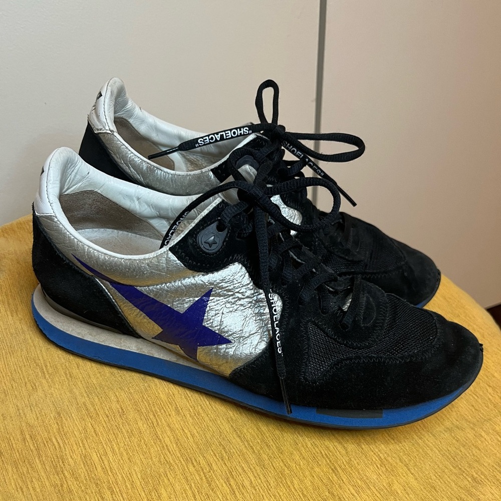 Golden Goose Running women‎ Sz 40 (9-9.5). Made in Italy. Rare Metallic Design
